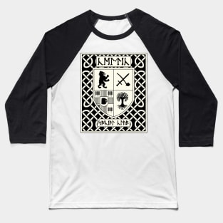 Saxon inspired Heraldry Baseball T-Shirt